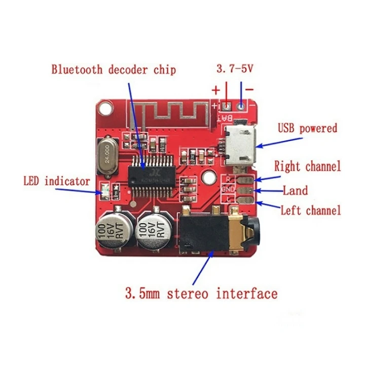 ماژول بلوتوث پخش خودرو و اسپیکر HW-۷۷۰ | خرید برد Bluetooth صوتی
