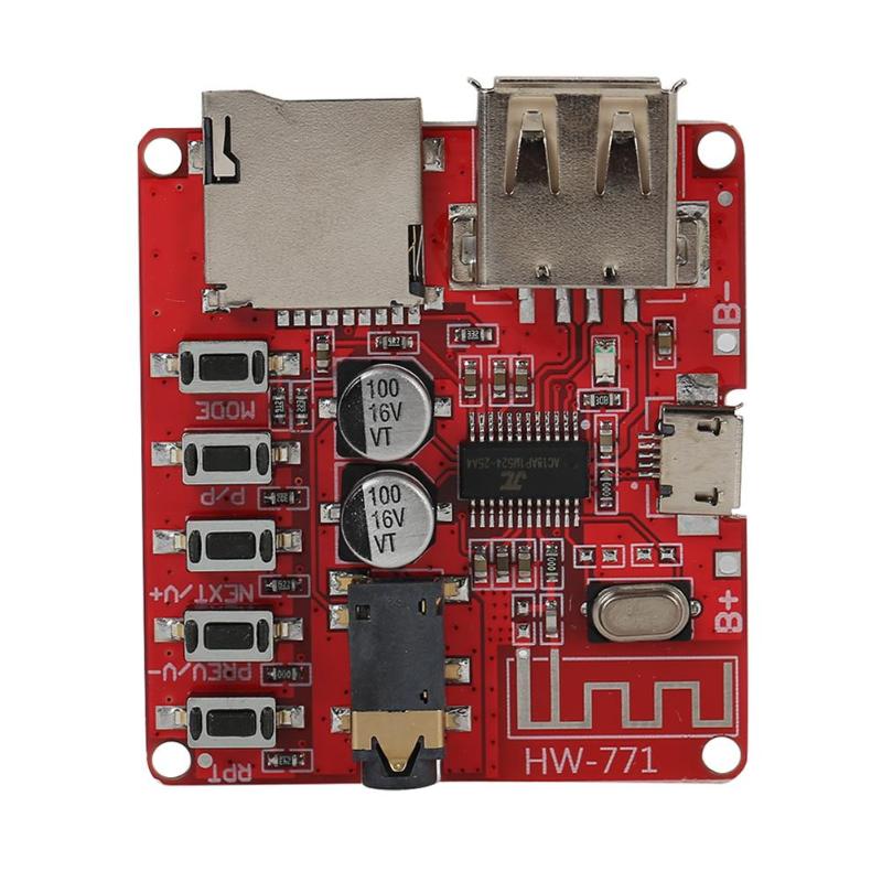 ماژول بلوتوث HW-۷۷۱ با ورودی USB و رم و خروجی AUX