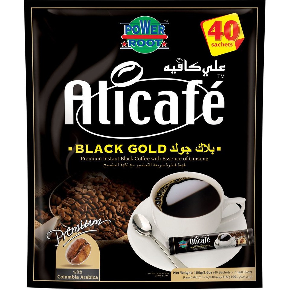 قهوه علی کافه مدل Black ld بسته 40 عددی