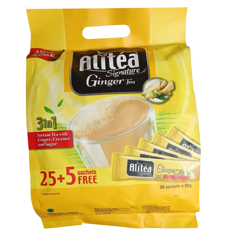 چای علی تی زنجبیلی Alitea 3in1 بسته 30 عددی