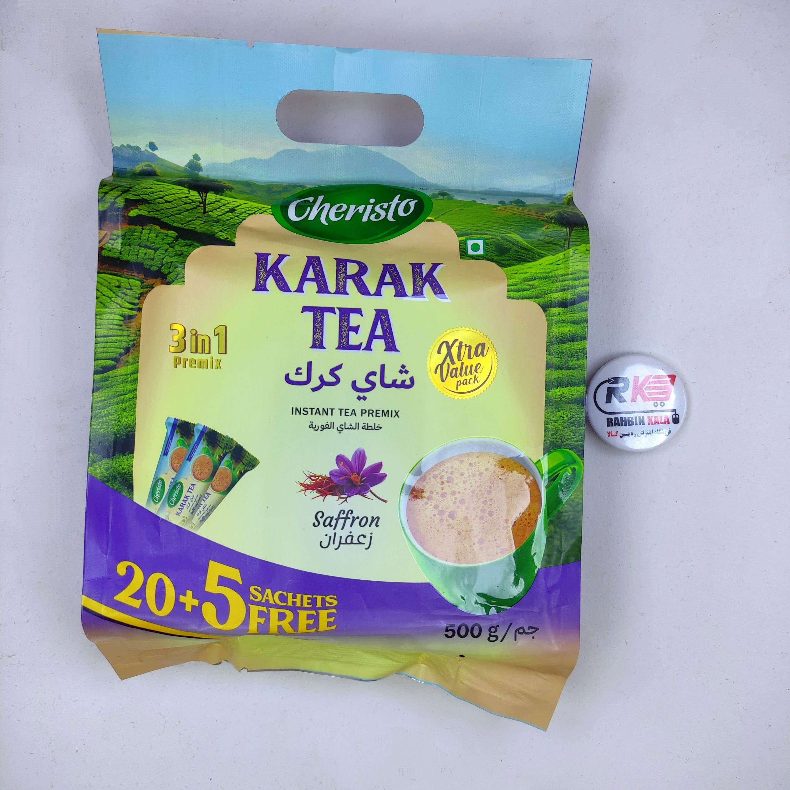 چای کرک زعفرانی ساشه ای کریستو ۲۵ عددی