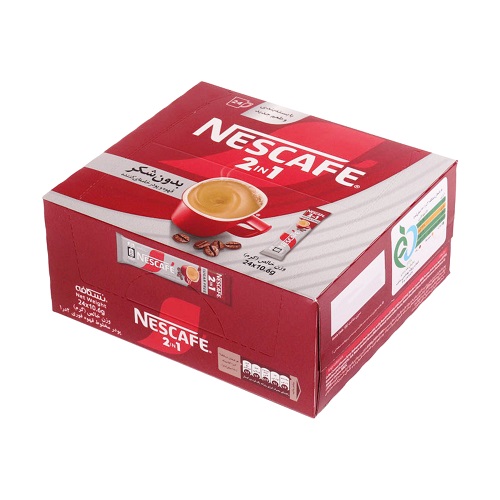 کافی میکس بدون قند 2 در1 رژیمی نسکافه بسته 24 عددی
