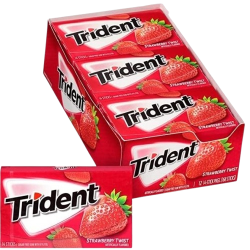 آدامس تریدنت توت فرنگی و لیمو | Trident Island Berry Lime کارتن ۱۲ عددی