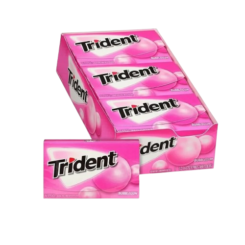 آدامس تریدنت بادکنکی Trident Bubblegum کارتن 12 عددی